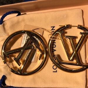 Louis Vuitton Louise Hoop GM Earrings